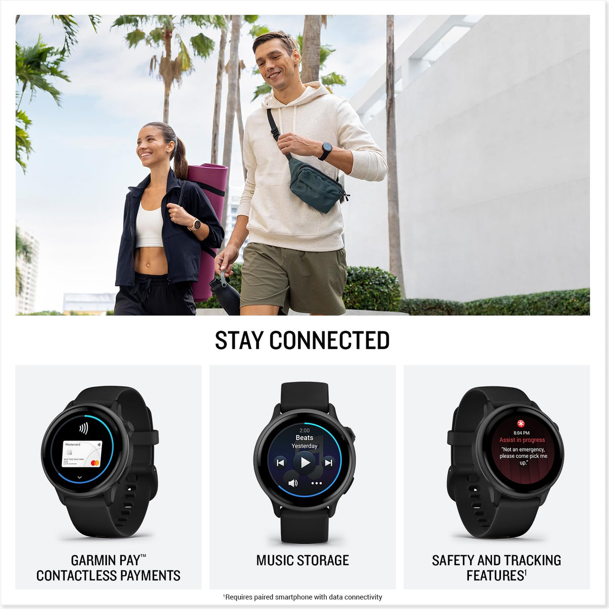 Health & Fitness GPS Smartwatch 42mm Slate L975403