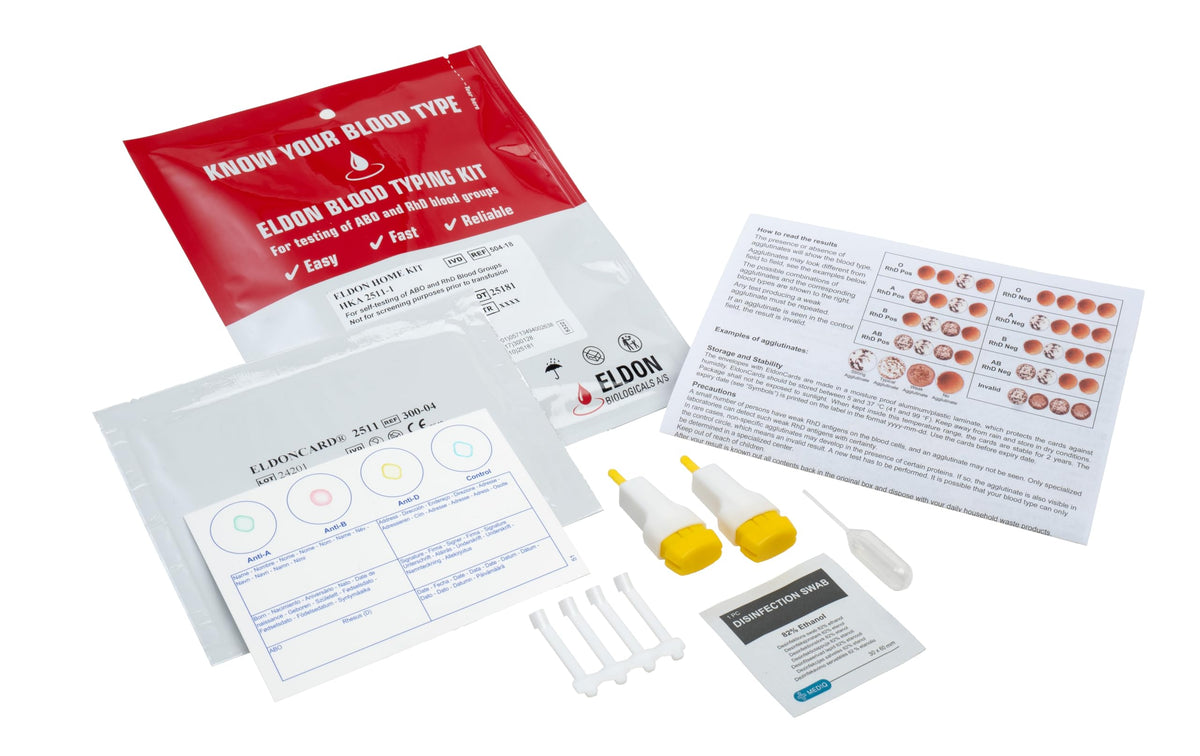 Blood Typing Kit 10 Test Pack J644068