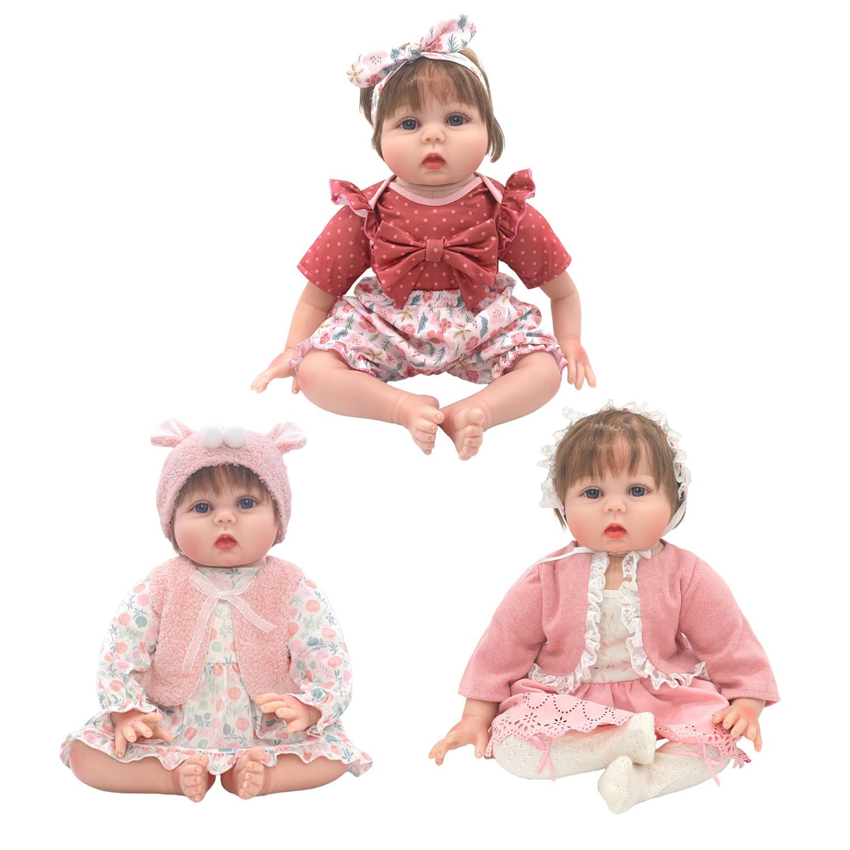 20-22 Inch Reborn Baby Doll Clothes & Accessories Set K864590