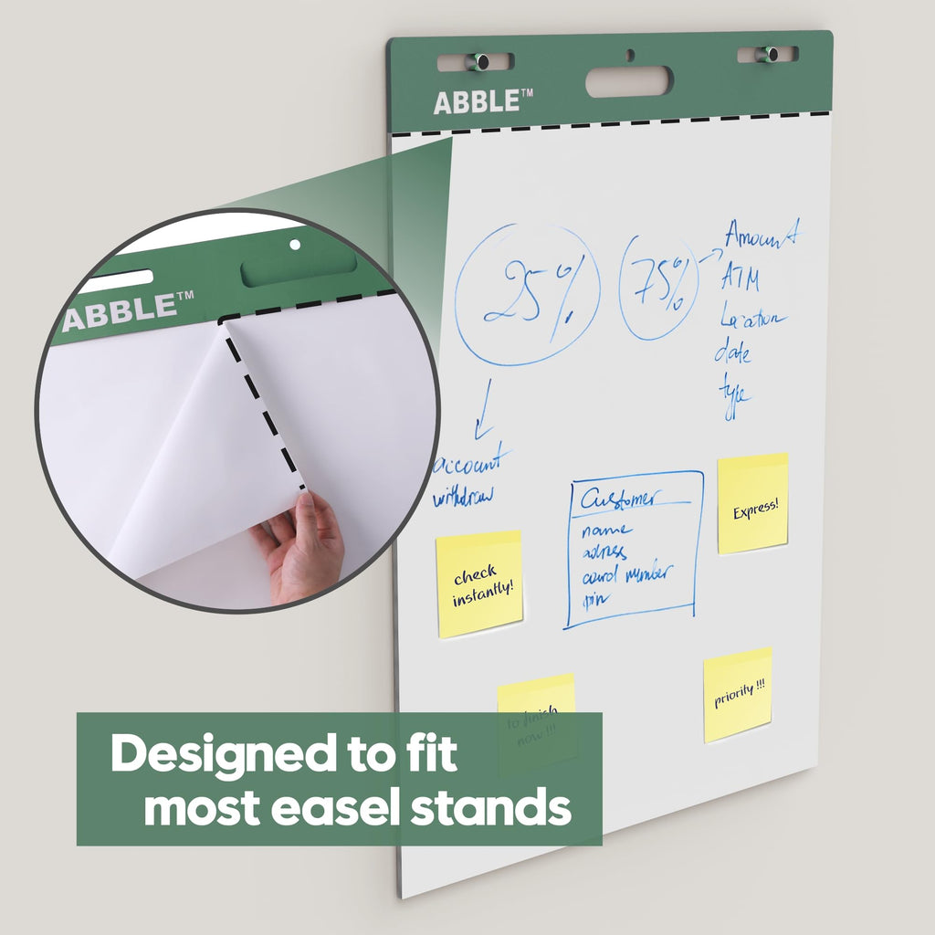 Super Sticky Easel Pad, 25 x 30 Inches, 30 Sheets/Pad, 8 Pads/Pack, Green P218