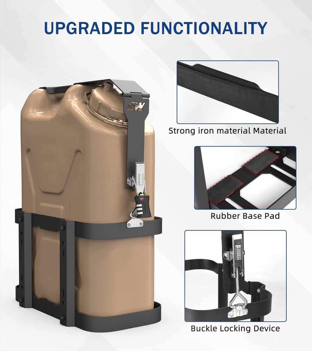 5 Gallon Water Container Mount Holder with Combination Lock P195