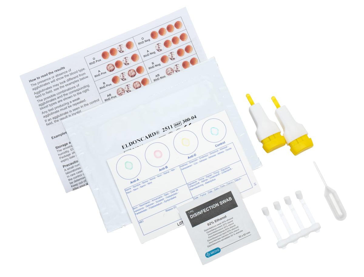 Blood Typing Kit 10 Test Pack J644068