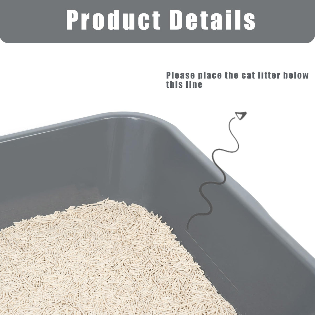 Extra Large Low Entry Cat Litter Box F1493