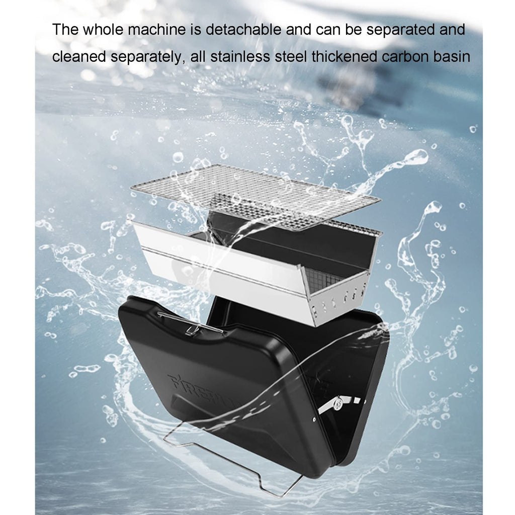 Foldable Portable Stainless Steel Charcoal BBQ Grill S6555
