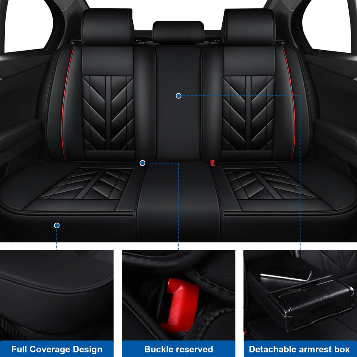 Waterproof Car Seat Covers Set of 5 W1232