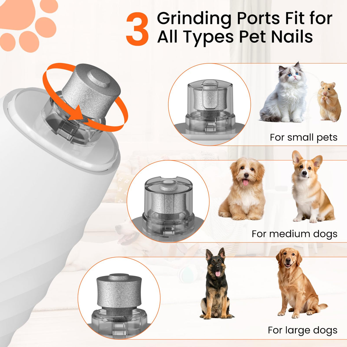 2-in-1 Dog & Cat Nail Clippers and Grinder F334989