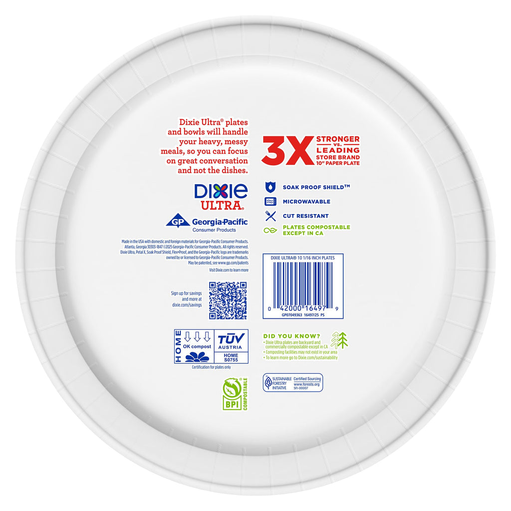 Large 10 Inch Heavy Duty Disposable Paper Plates B557