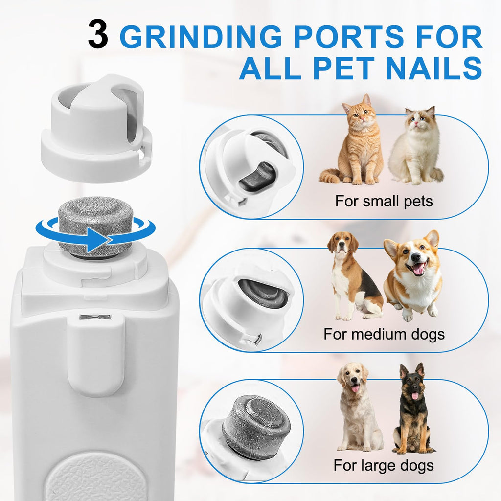 2-in-1 Dog Nail Clippers & Grinder with LED Light I71146