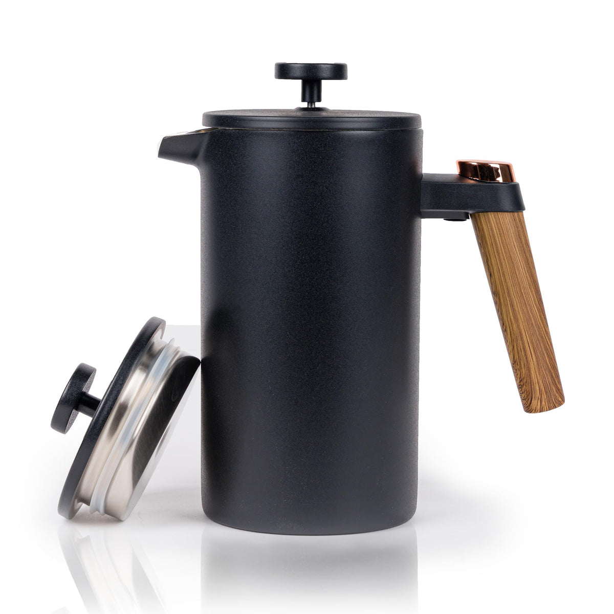 Double-Wall French Press & Carafe, Stainless Steel C639868