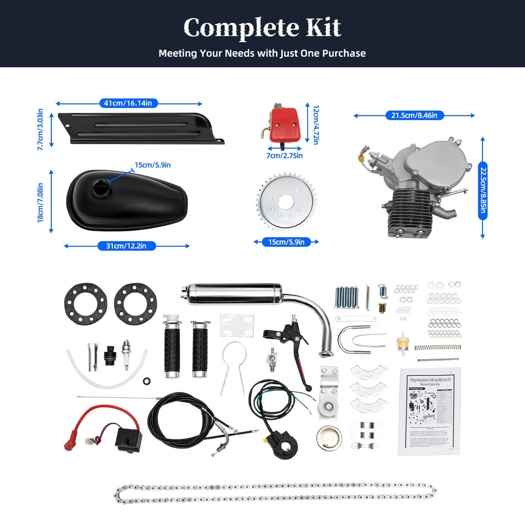 100CC 2 Stroke Bicycle Engine Kit with Air-cooling System G375270
