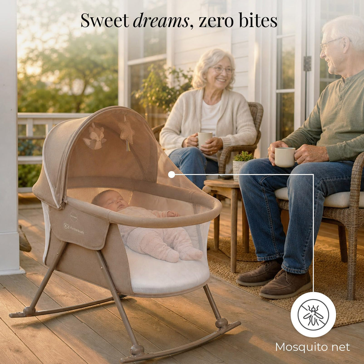 Beige Travel Bassinet T530618