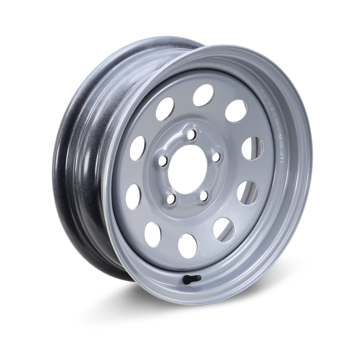 Trailer Tire Wheel ST205/75R15 8-Ply Silver Mod Rim A5891