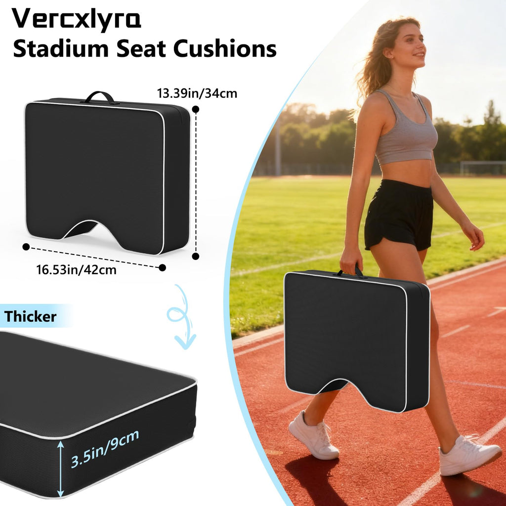 Waterproof Extra Thick 3.5" Portable Stadium Seat Cushions Y751308