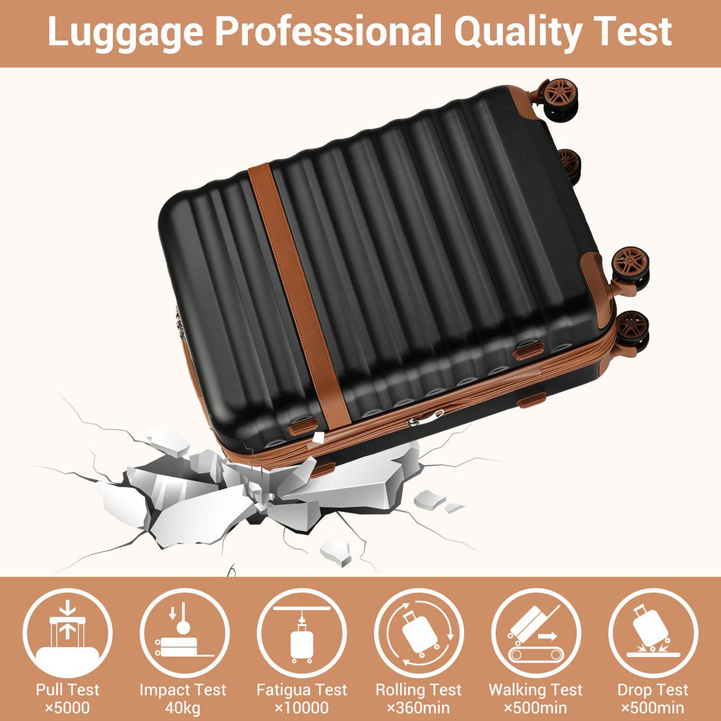 Black 20in Expandable Hardshell Carry-On V987