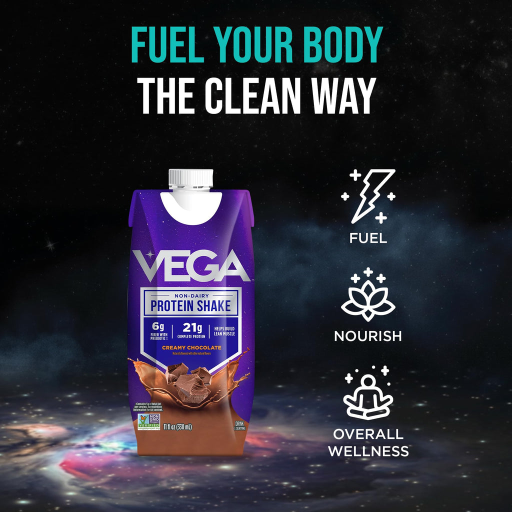 Creamy Chocolate Vegan Protein Shake 21g 330ml 12 Pack L588