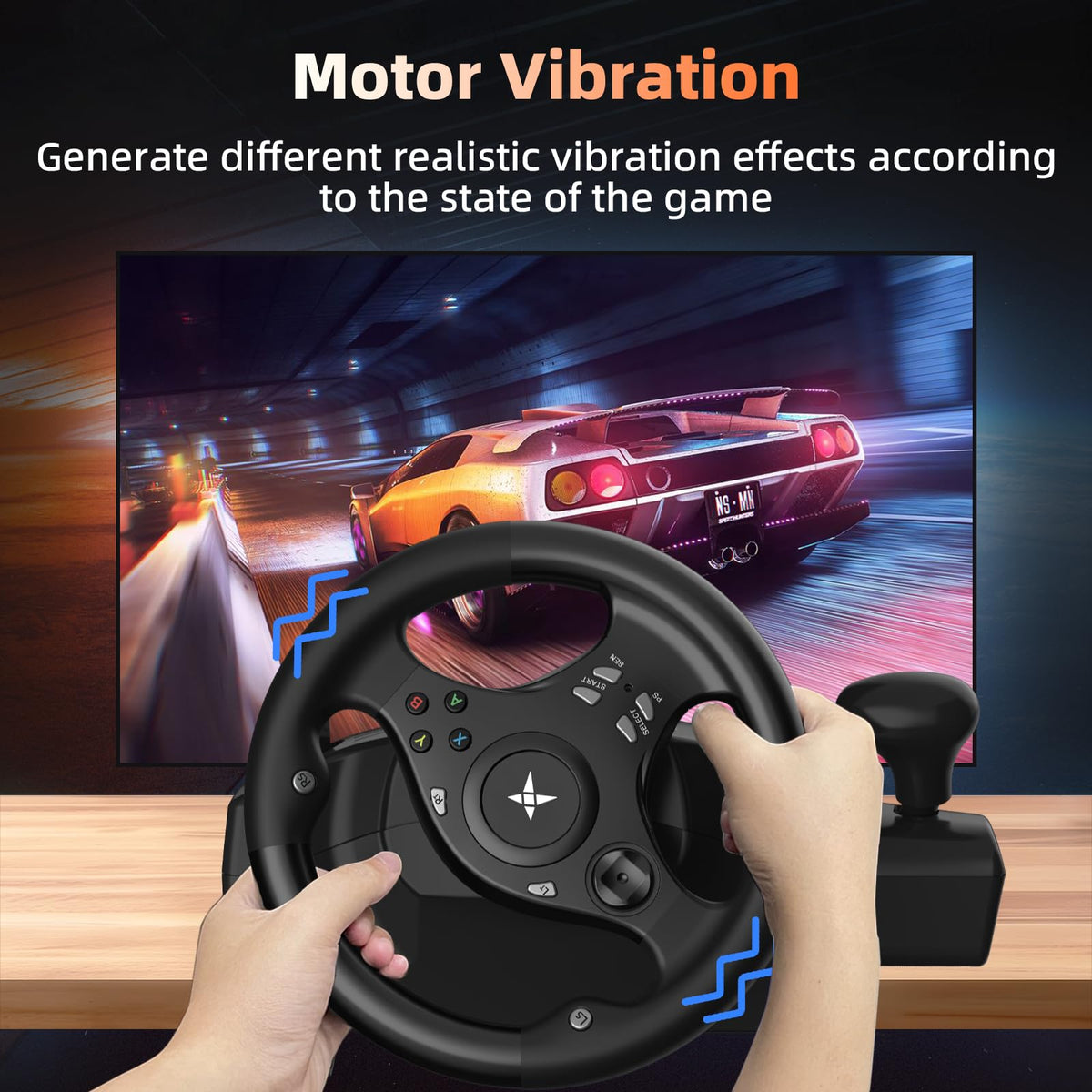 Gaming Steering Wheel with Pedals L632590