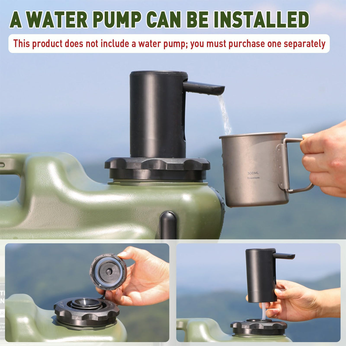 7.4 Gallon Water Jug with Wheels & Handle H7842