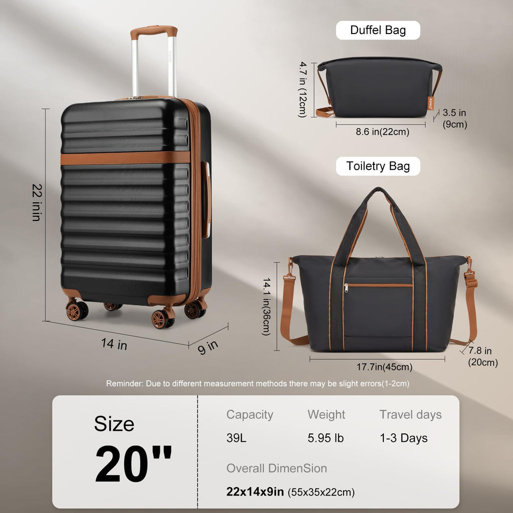 Black 20in Expandable Hardshell Carry-On V987