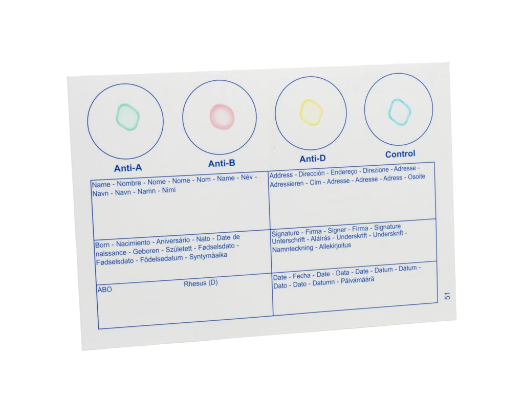 Blood Typing Kit 10 Test Pack J644068