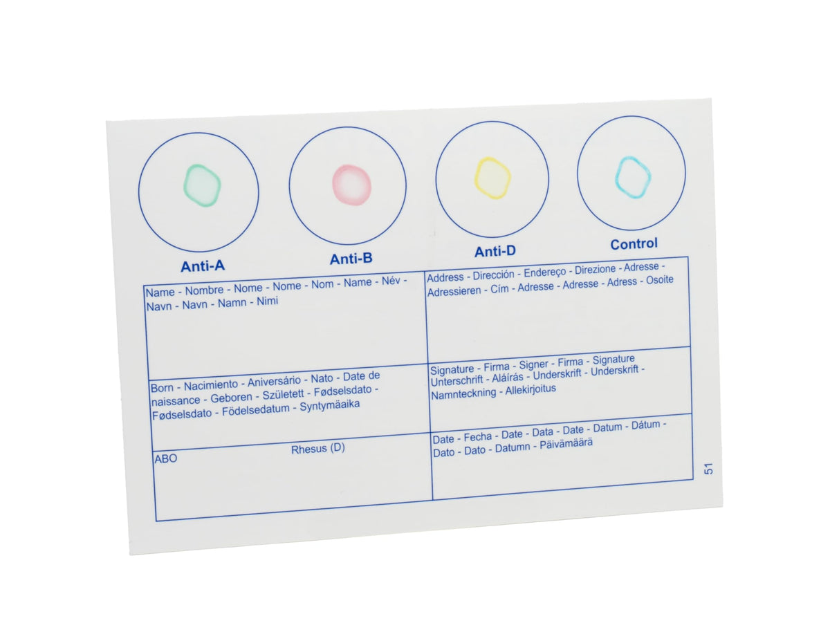 Blood Typing Kit 10 Test Pack J644068
