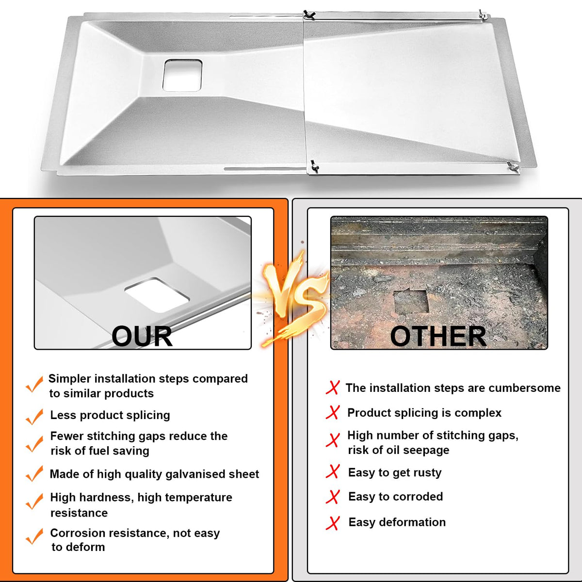 Adjustable Grease Tray for Gas Grills M4595