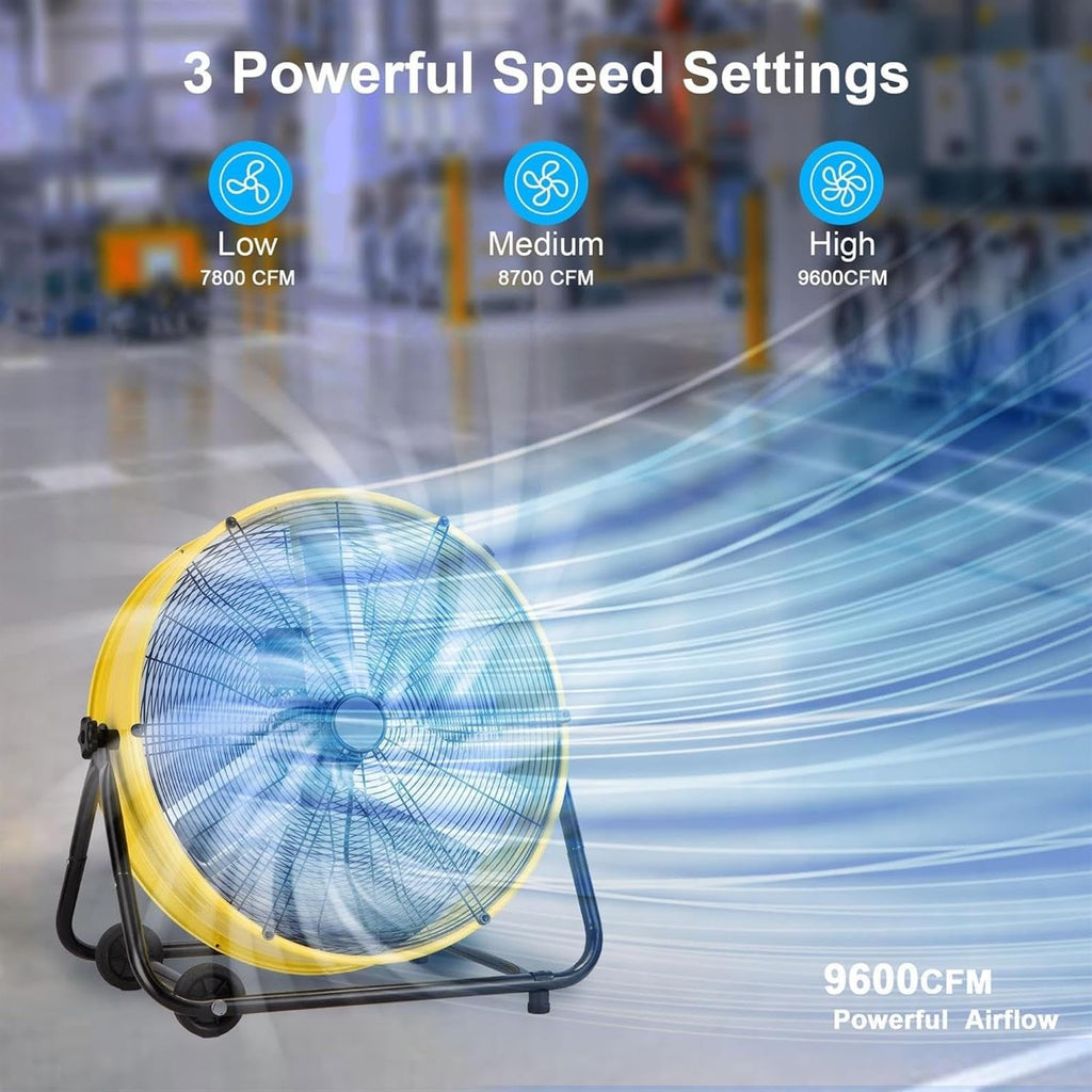 Heavy Duty 3-Speed Drum Fan A482