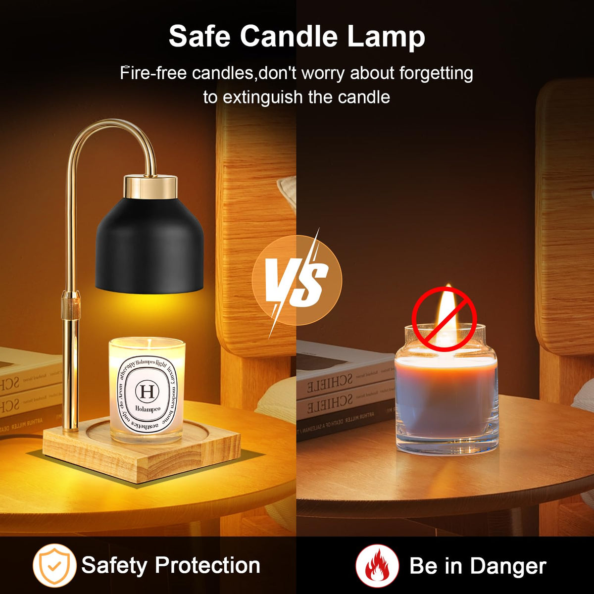 Adjustable Dimmable Electric Candle Warmer Lamp with Timer U727