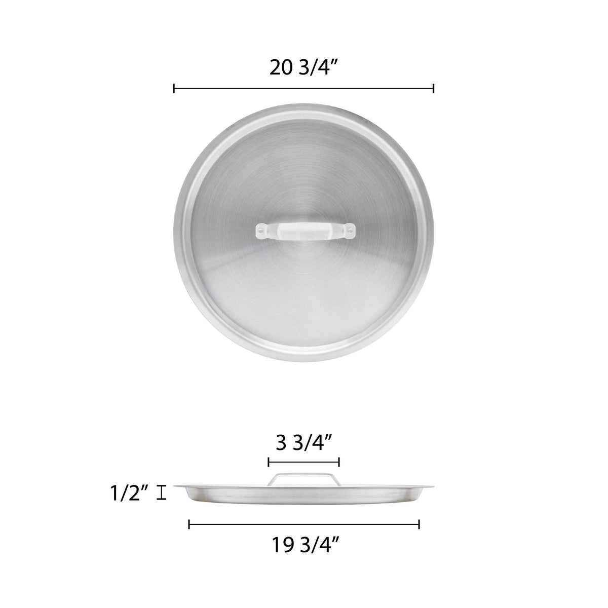 60 qt Aluminum Sauce Pot with Lid N4195