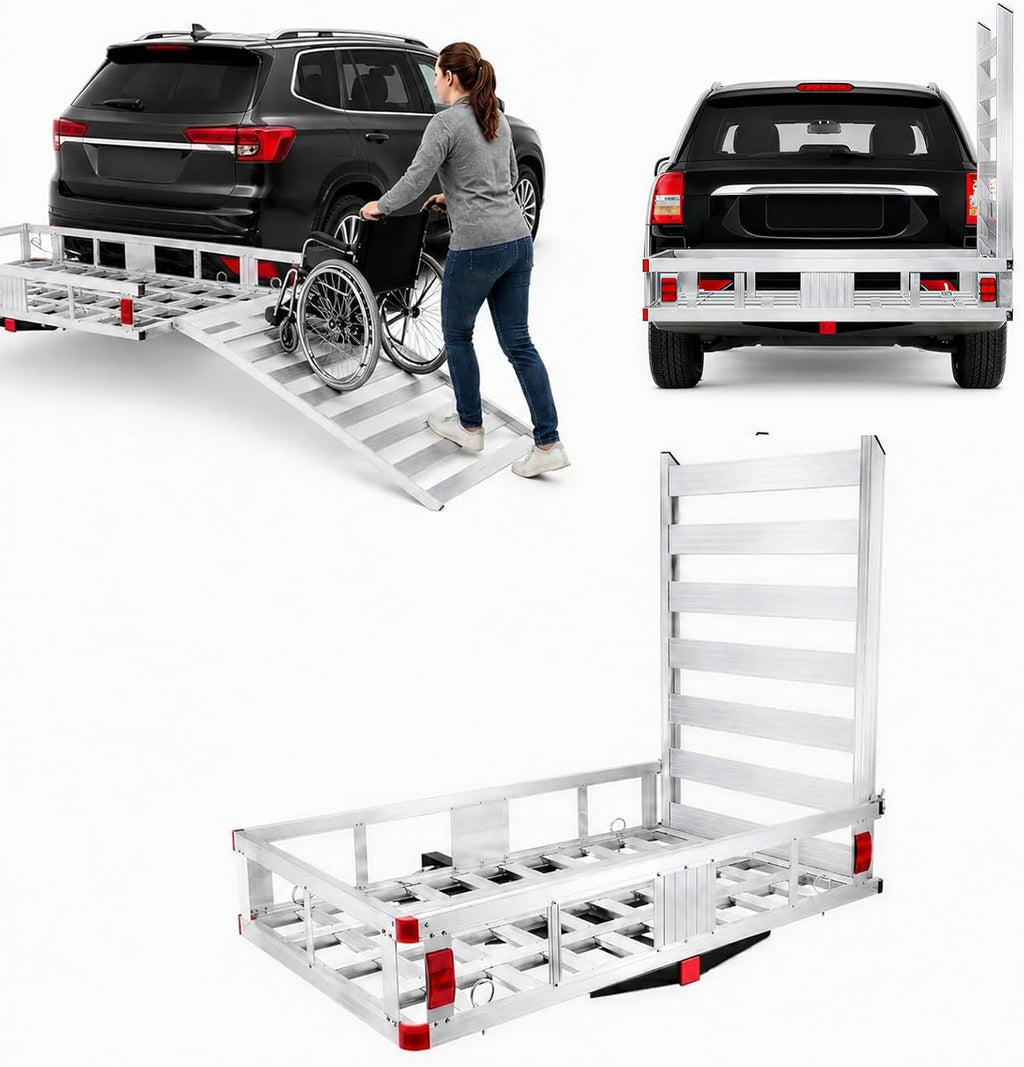 Hitch Cargo Carrier with Ramp G7254