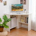 White Compact Corner Desk I982