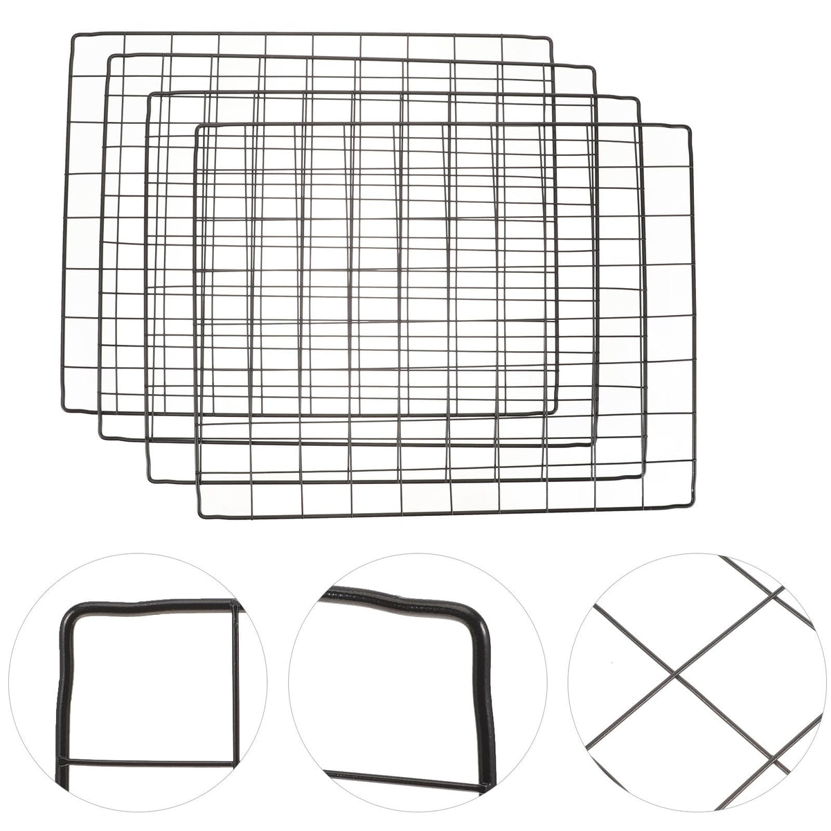 4pcs Flexible Iron Mesh Dog Fence Panels V3398