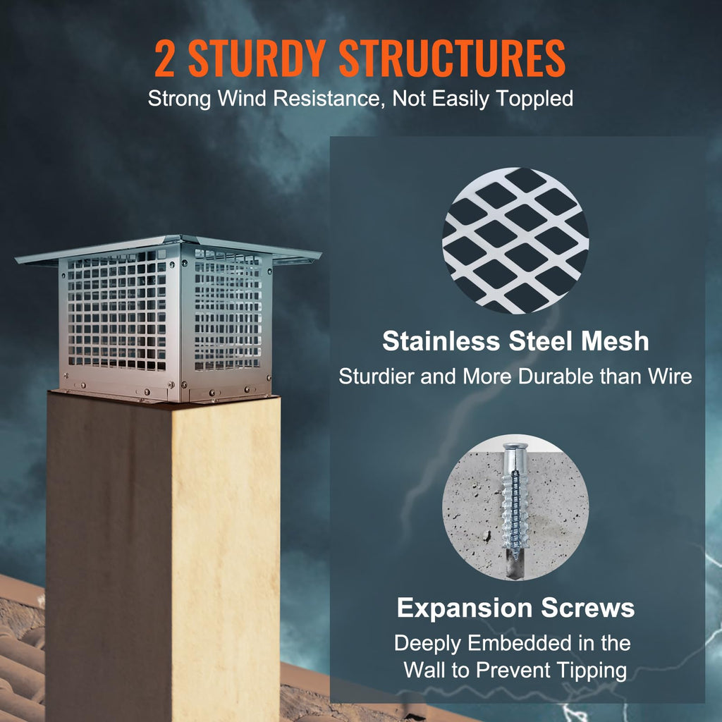 17x17 inch 304 Stainless Steel Chimney Cap G85238