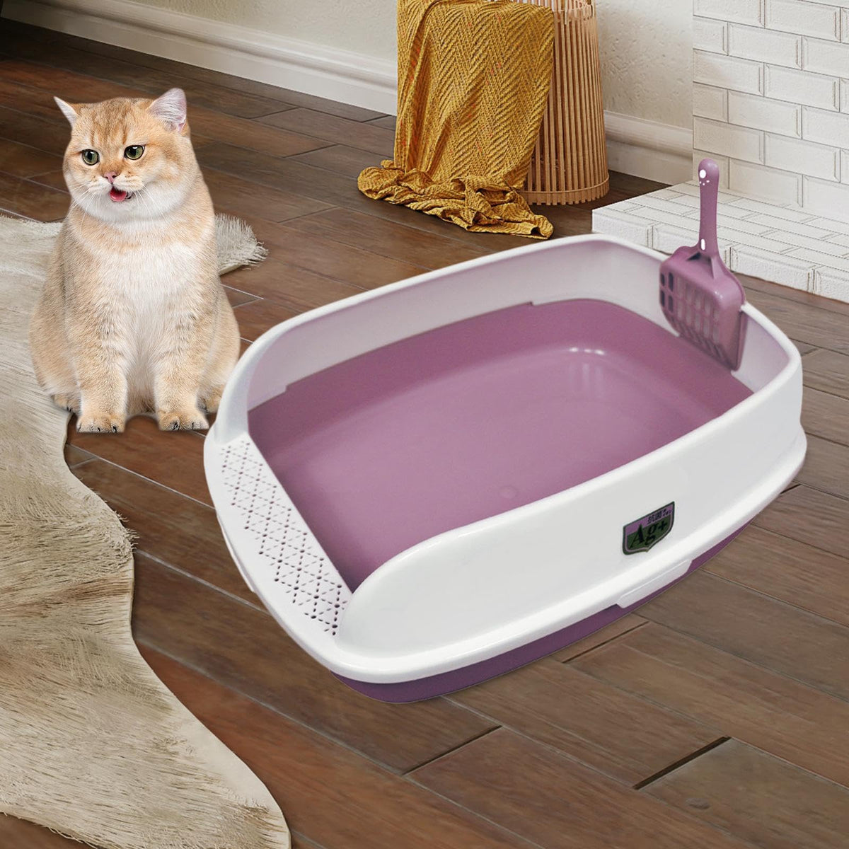 Pink Cat Litter Box U7566