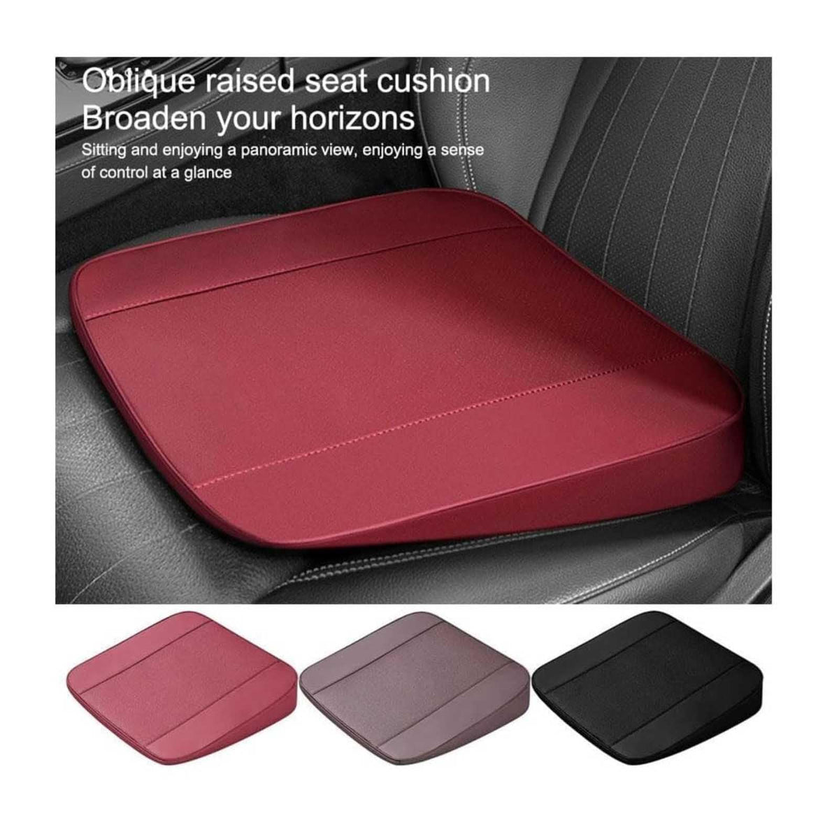Wedge Shaped Memory Foam Car Seat Cushion P22506