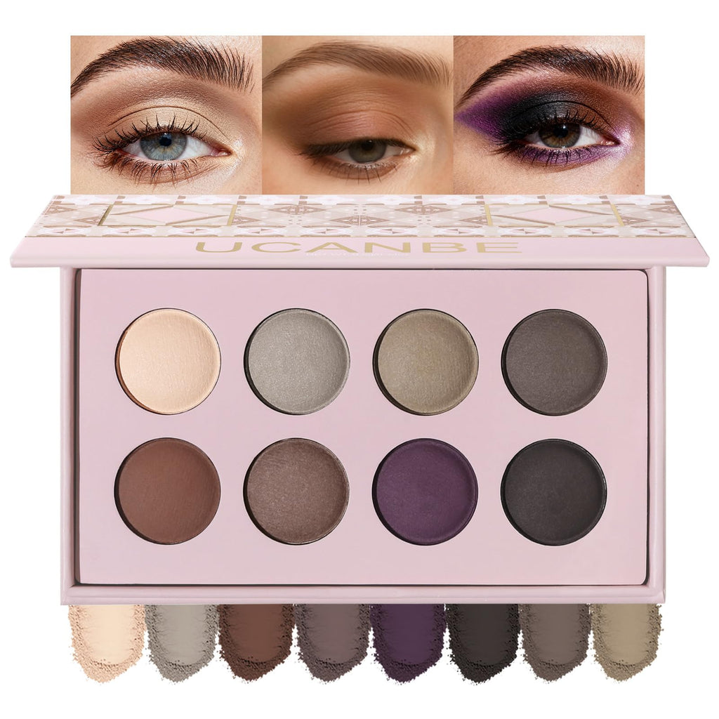 8 Color Nude Smokey Baked Matte Eyeshadow Palette O9510