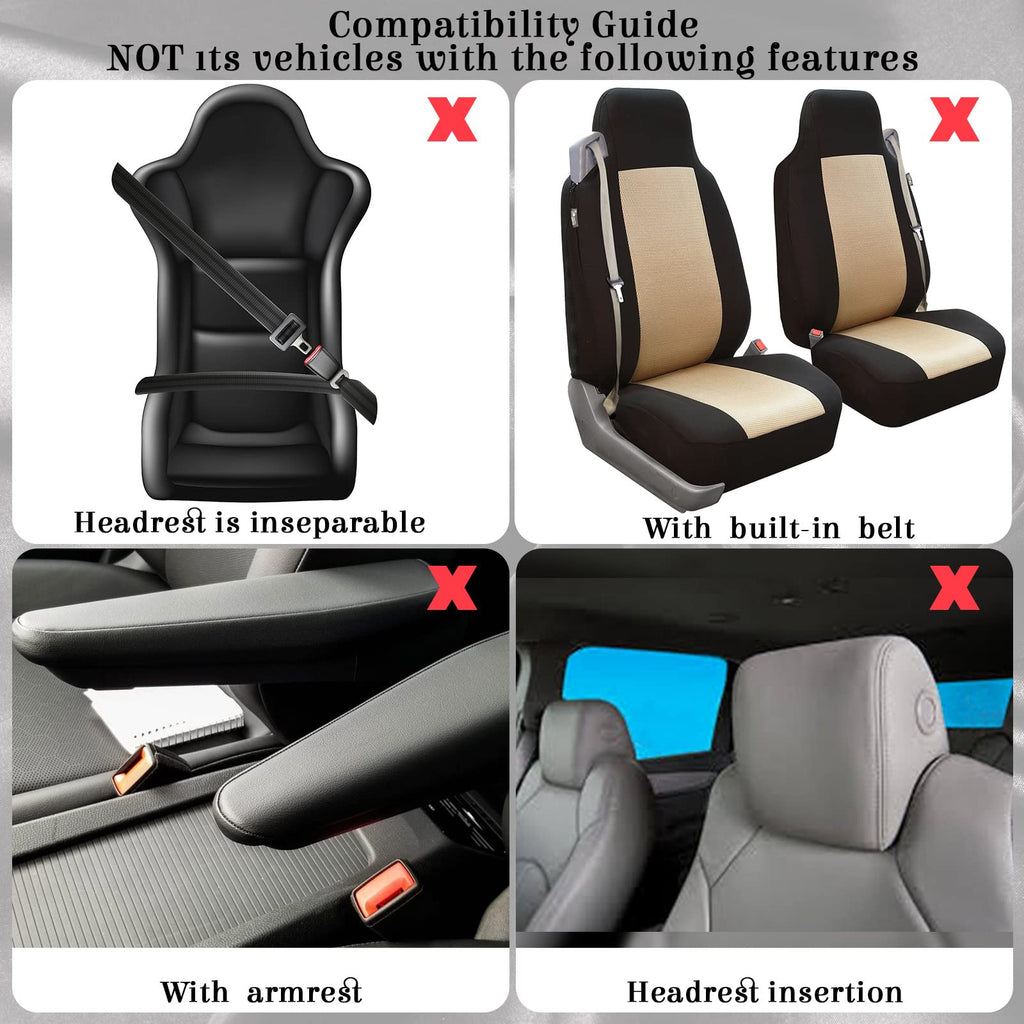 47 Pcs Full Car Seat Covers Set Y597202