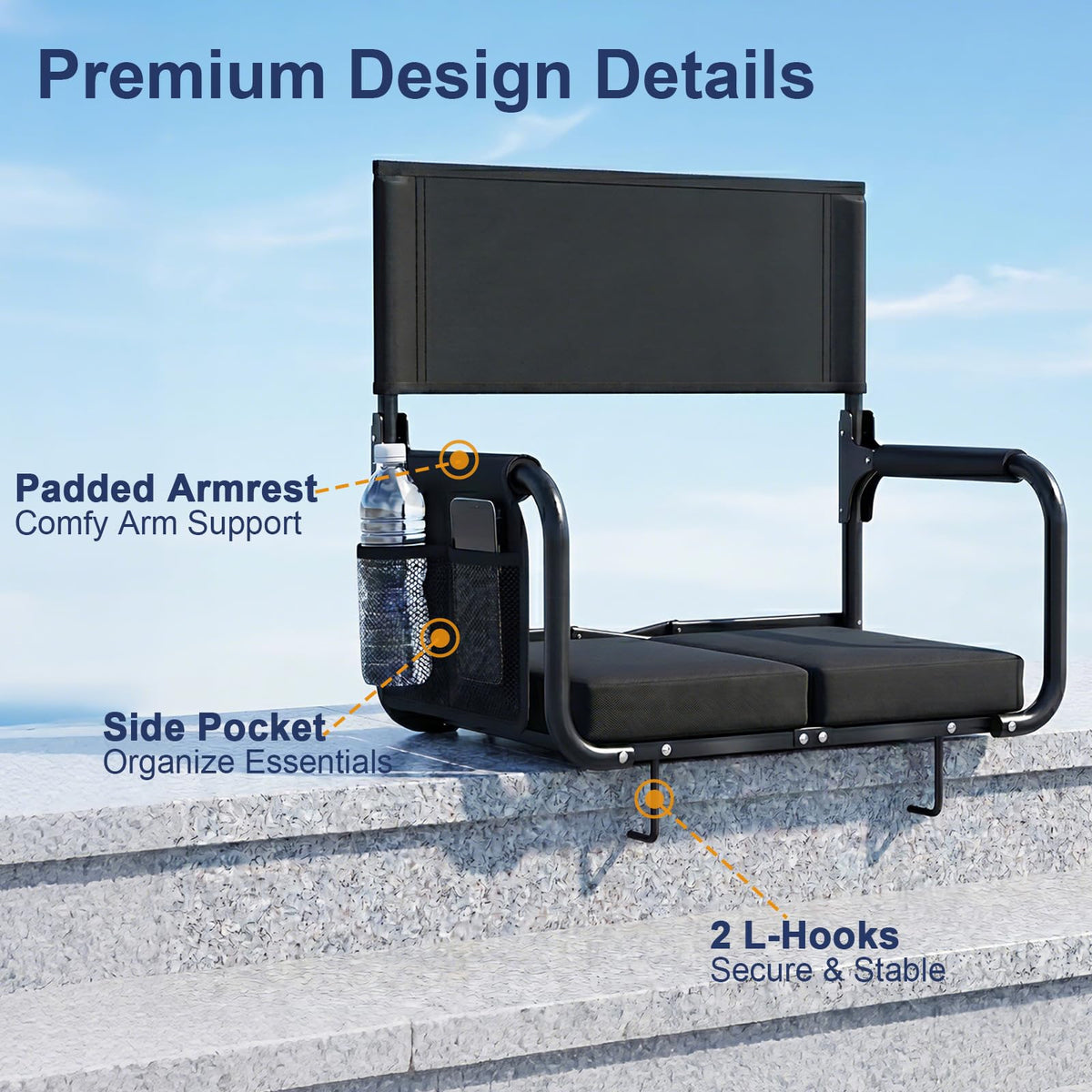 Bleacher Seat with Back Support S973180