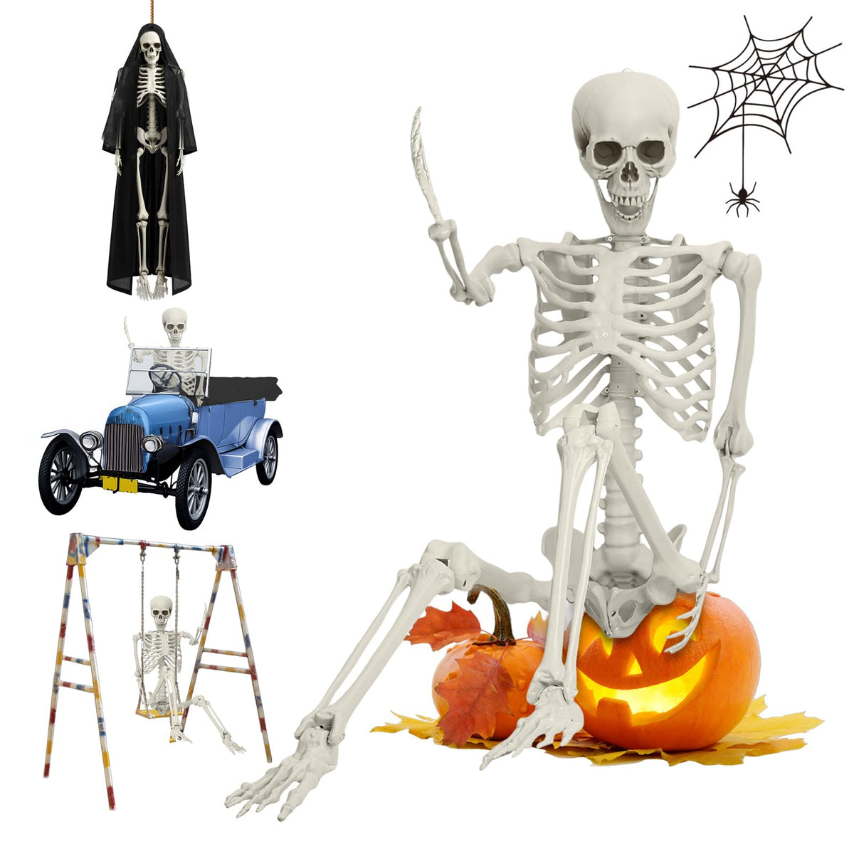 5.4FT Posable Life Size Skeleton V305577