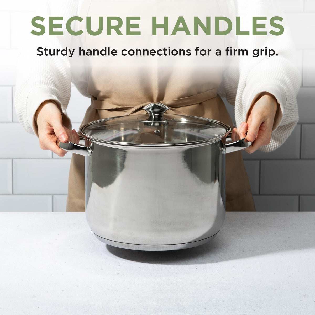 Stainless Steel 8-Quart Stock Pot with Glass Lid Z775658