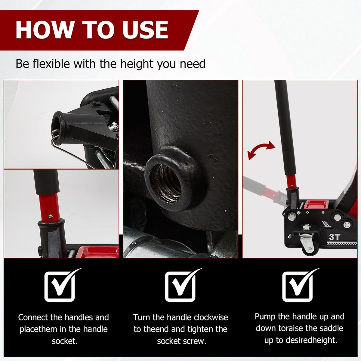 3 Ton Low Profile Steel Floor Jack K787817