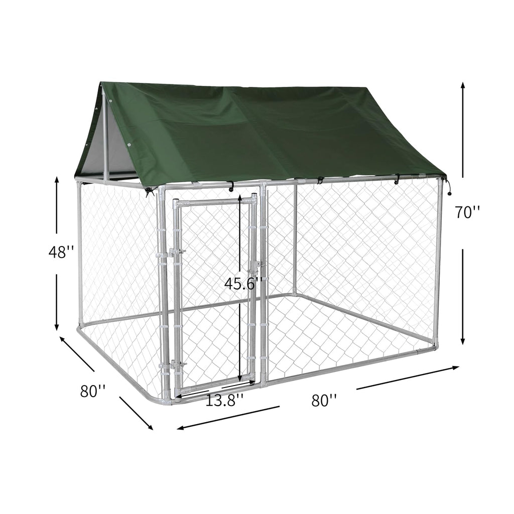 80"x80"x70" Outdoor Dog Kennel X330856