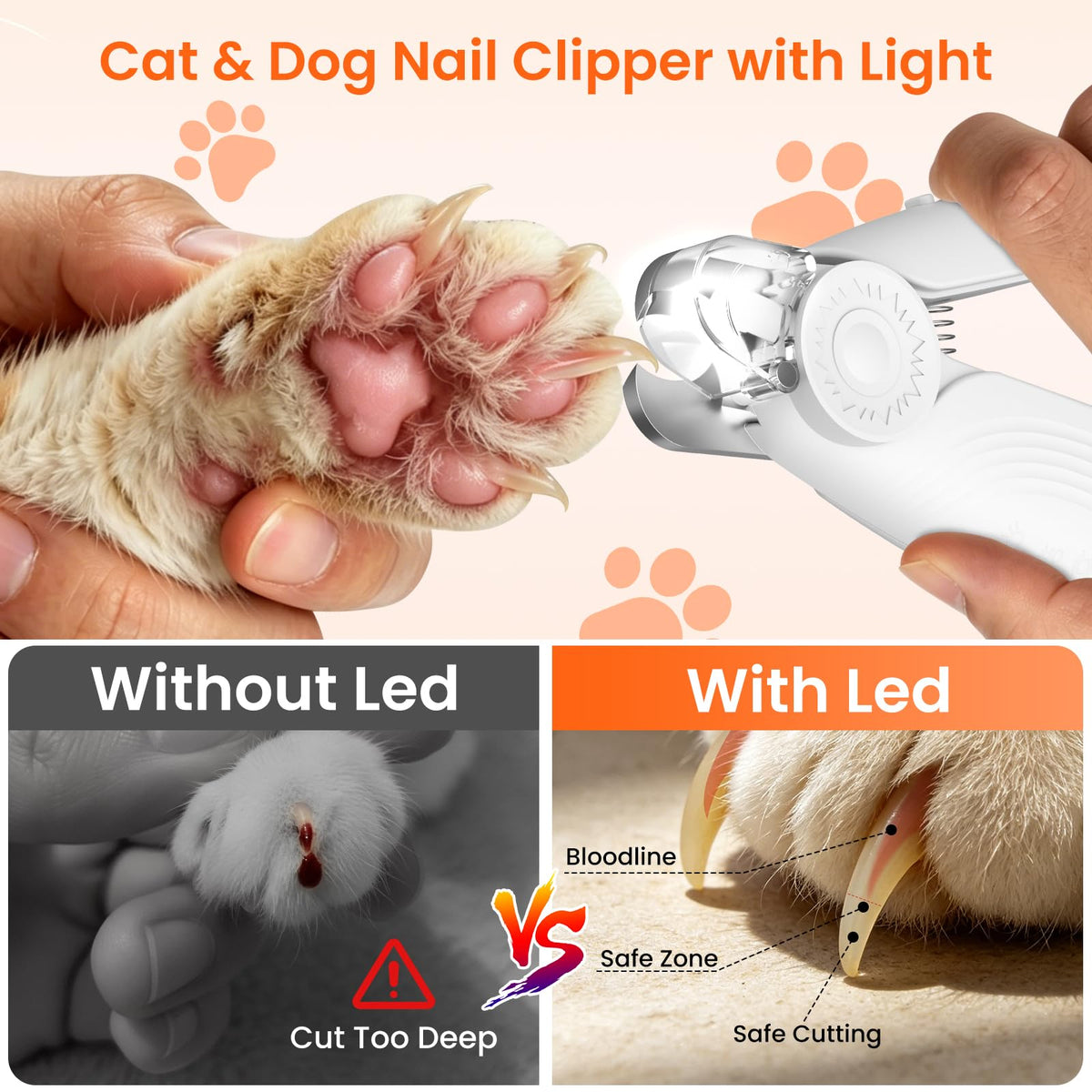 2-in-1 Dog & Cat Nail Clippers and Grinder F334989