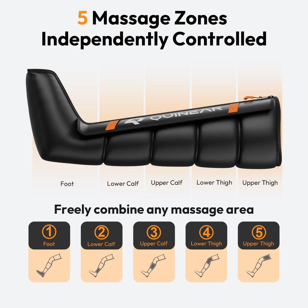 Cordless Compression Boots Leg Massager E35591