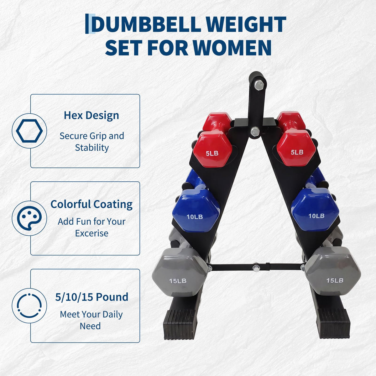 Neoprene Fixed Dumbbell Set U71876