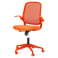 Orange Ergonomic Mesh Office Chair with Flip-Up Arms Z714
