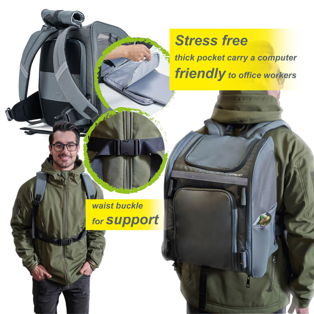 Expandable Foldable Pet Carrier Backpack I55785