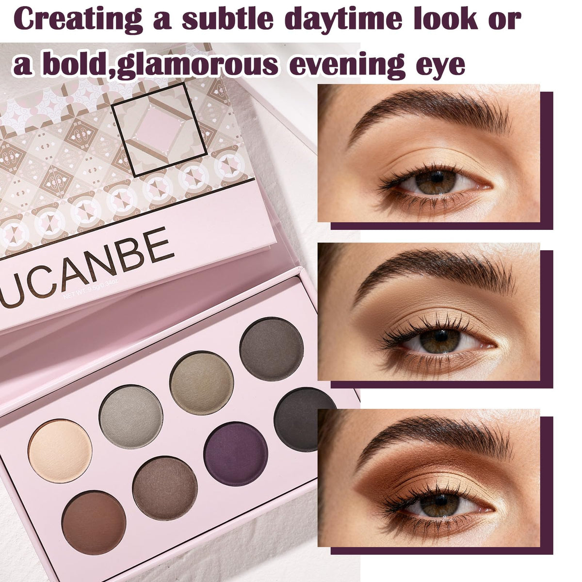 8 Color Nude Smokey Baked Matte Eyeshadow Palette O9510