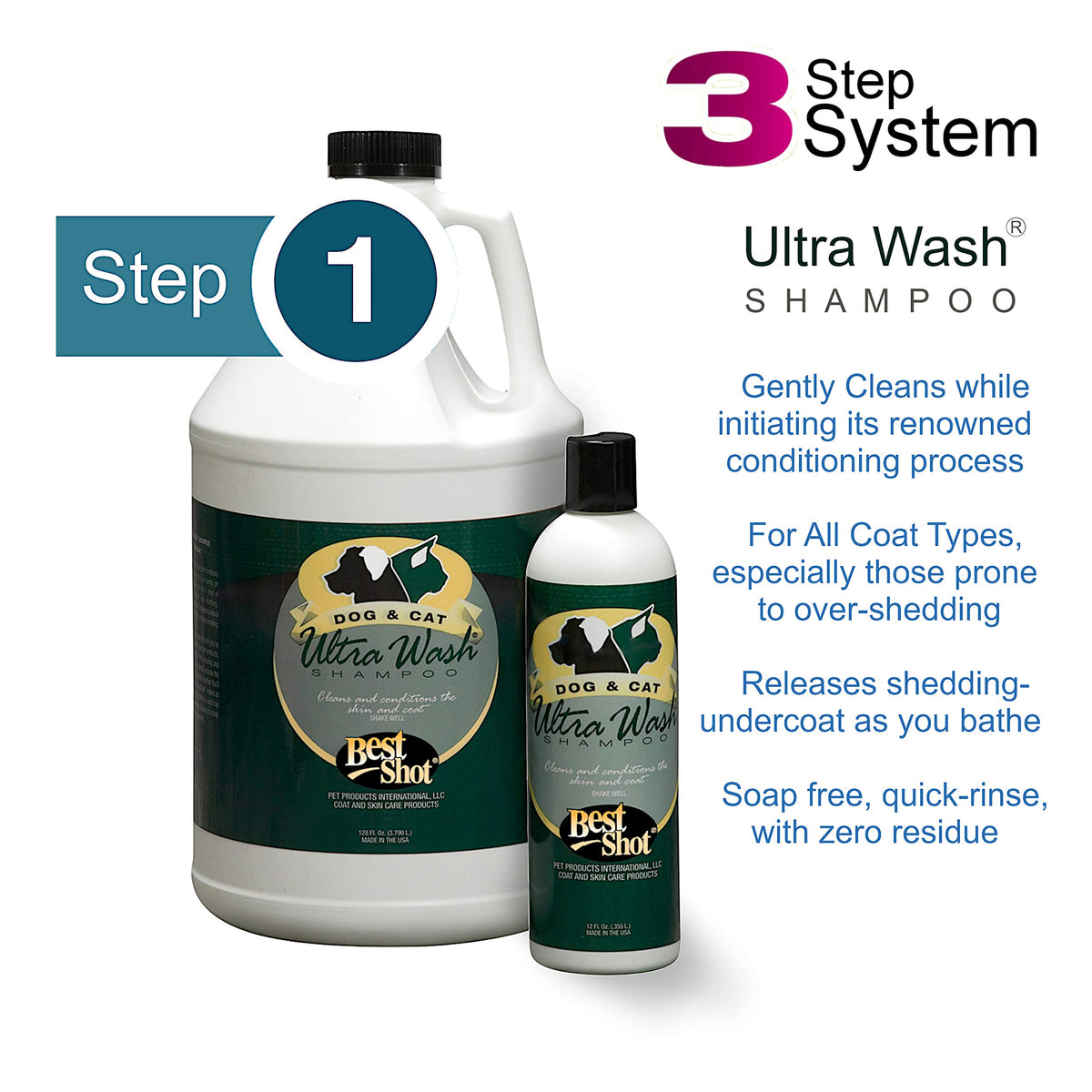 Soap-Free Quick-Rinsing Pet Shampoo 1 Gallon R3627