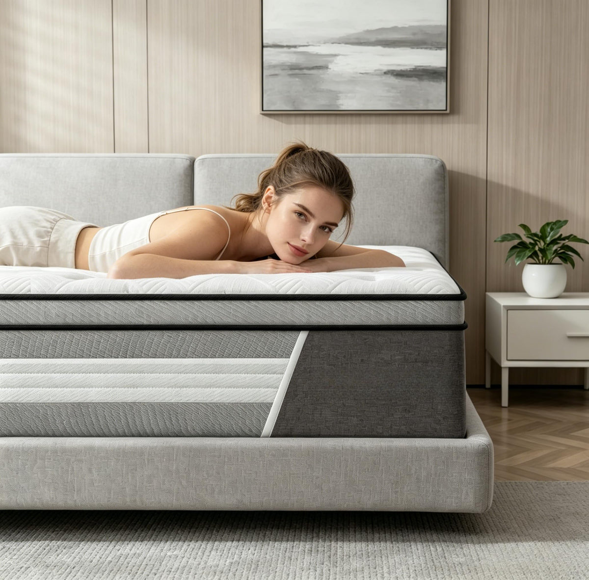 10 Inch Cooling Hybrid Full Mattress T58297