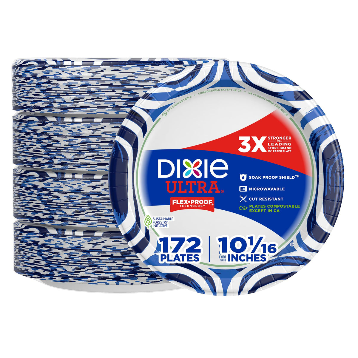 Large 10 Inch Heavy Duty Disposable Paper Plates B557